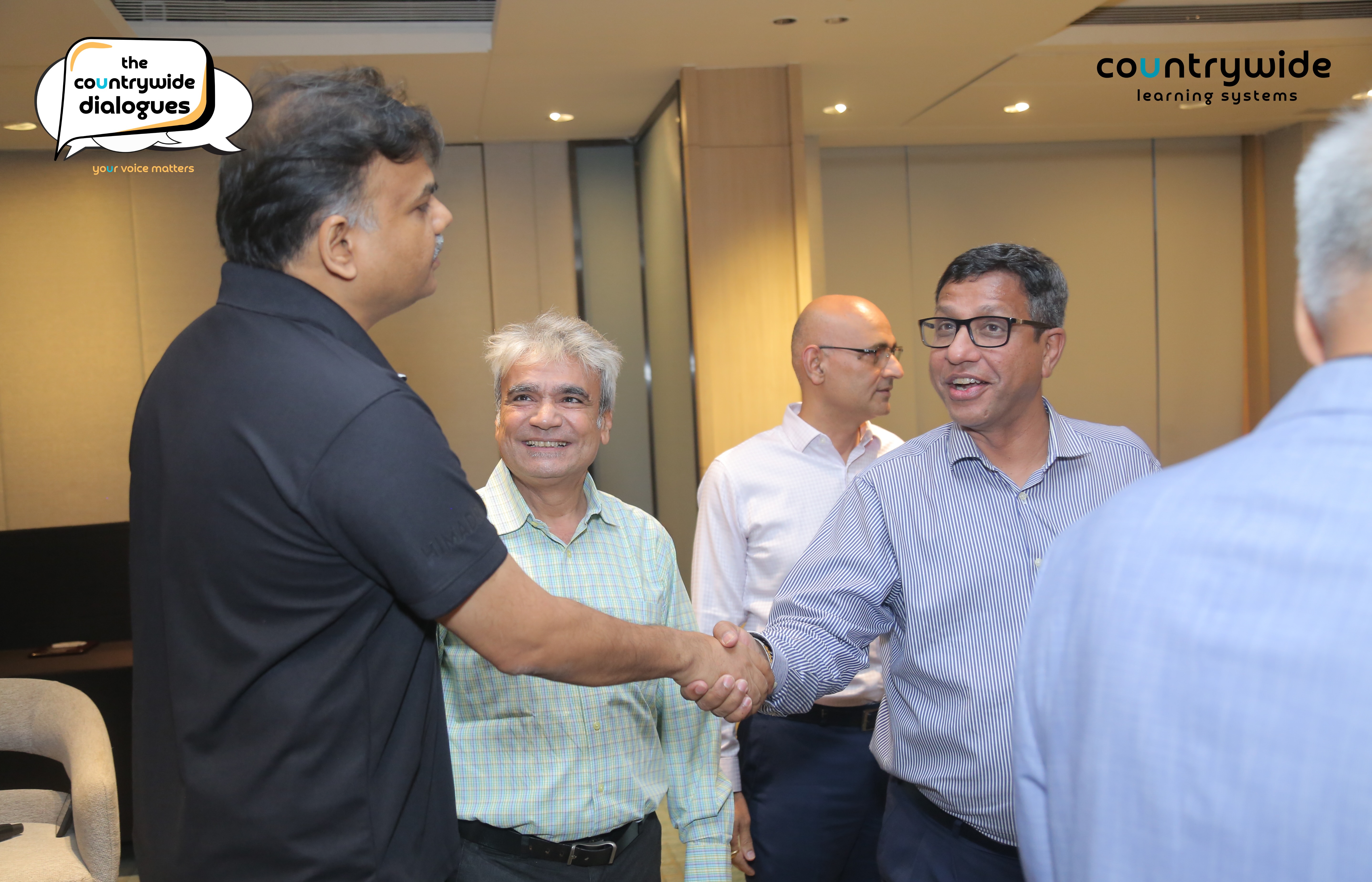 Himadri with guests after the Dialogue