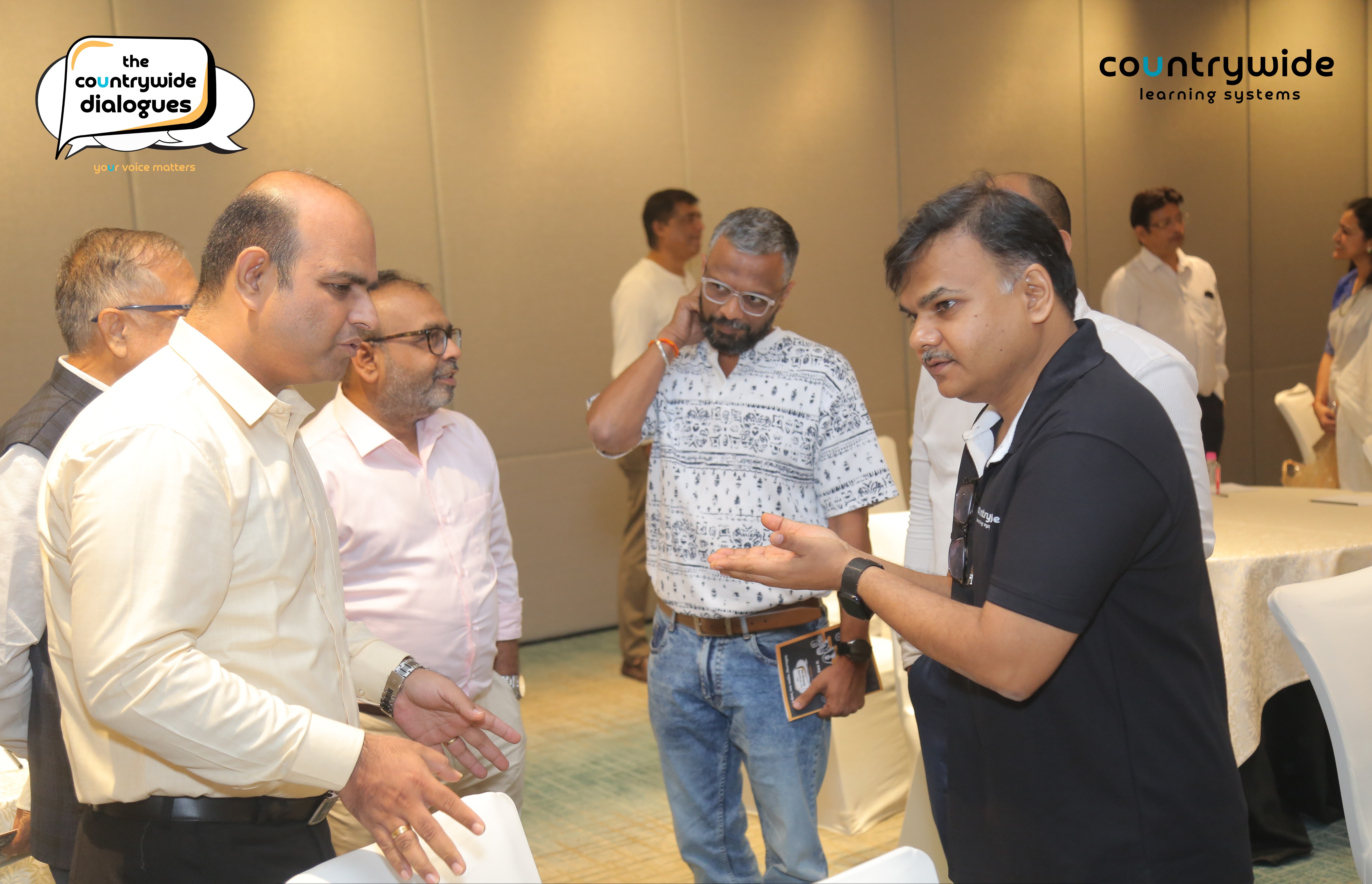 Guests in conversation